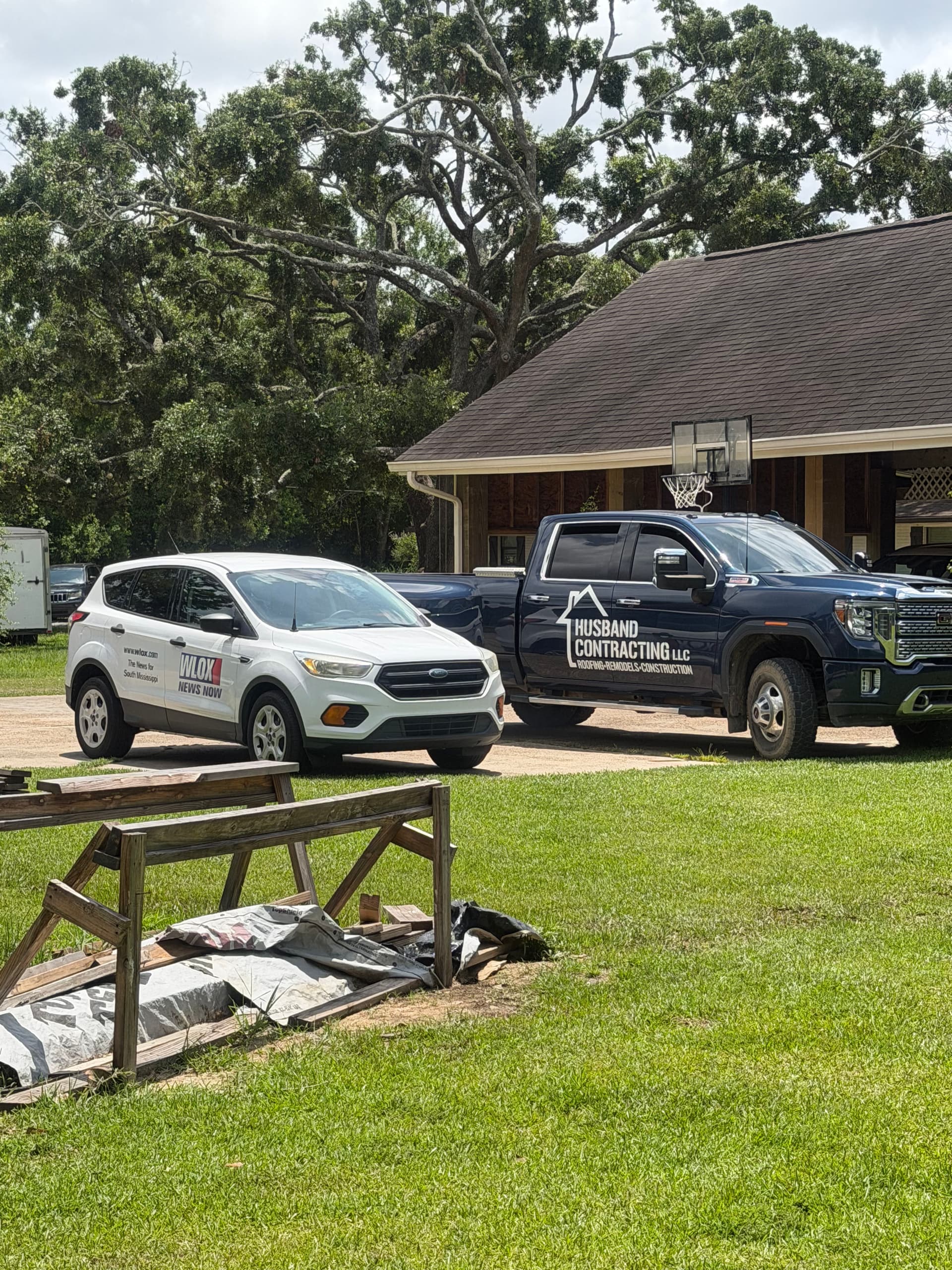 Husband Contracting Featured on WLOX Talking FORTIFIED Roofing image